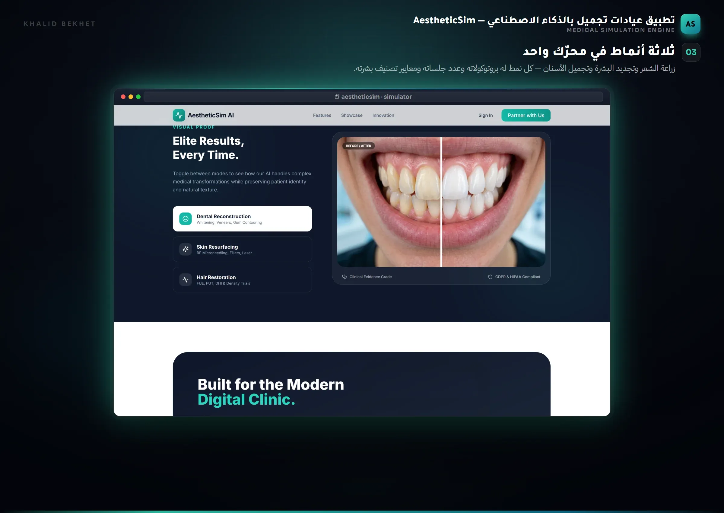 AestheticSim AI: ثلاثة أنماط